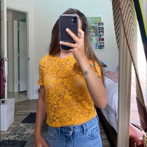 ZARA see through shirt